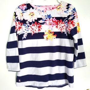 Joules Striped/Floral Shirt